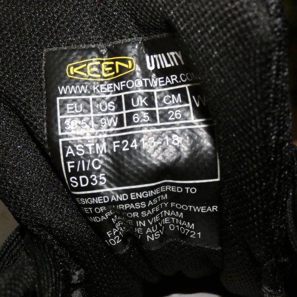 KEEN Utility Women's Sparta Low Height Alloy Toe ESD Work Shoes 9W - Picture 9 of 10